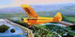 "Homecoming Queen" - Burt Mader - Piper J-3 Cub Aviation Art